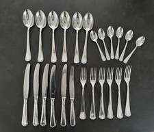 Silber Besteck Set 100er Auflage 6 Personen 24 Teile SJ&Co Art Deco