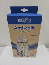 Dr. Brown's Options Glass Anti-Colic Baby Bottle 2 Pack  A43 