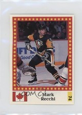 1991 Hockey World Championship Stickers Milky Way Back Mark Recchi #74 HOF 0i4g