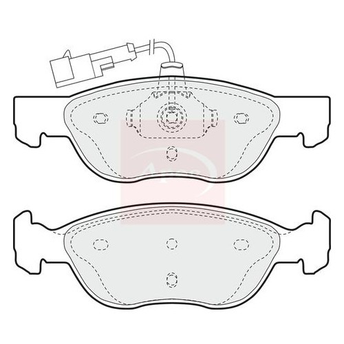 APEC Brake Pad Set, disc brake PAD893