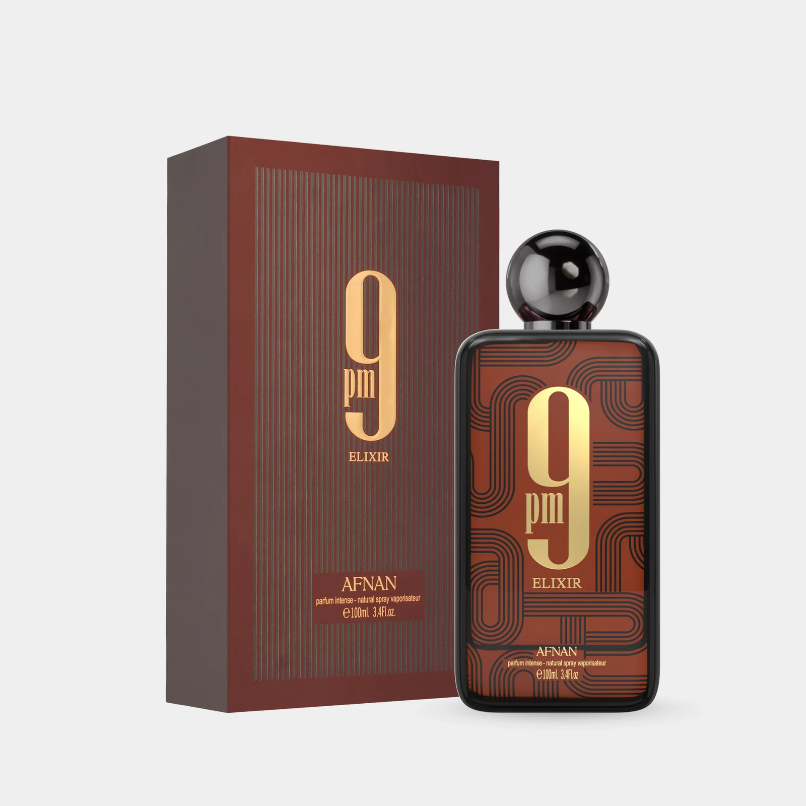 9 PM Elixir By Afnan Extrait de Parfum Perfume Spray for Unisex 3.4 fl oz 100 ml