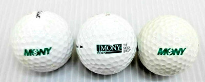 The Mony Group Logo Golf Ball (Titleist NXT Tour DT Ultra) ~ AAAA ~ Lot Of 3