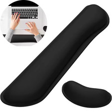 Keyboard Mouse Wrist Rest Set Memory Foam Gel Support Ergonomic Cushion