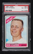 1966 Topps Dick Stigman #512 PSA 8 0q4x