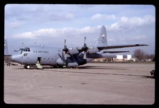 USAF Lockheed C-130E 63-7823 Nov 92 Kodachrome Slide/Dia B11