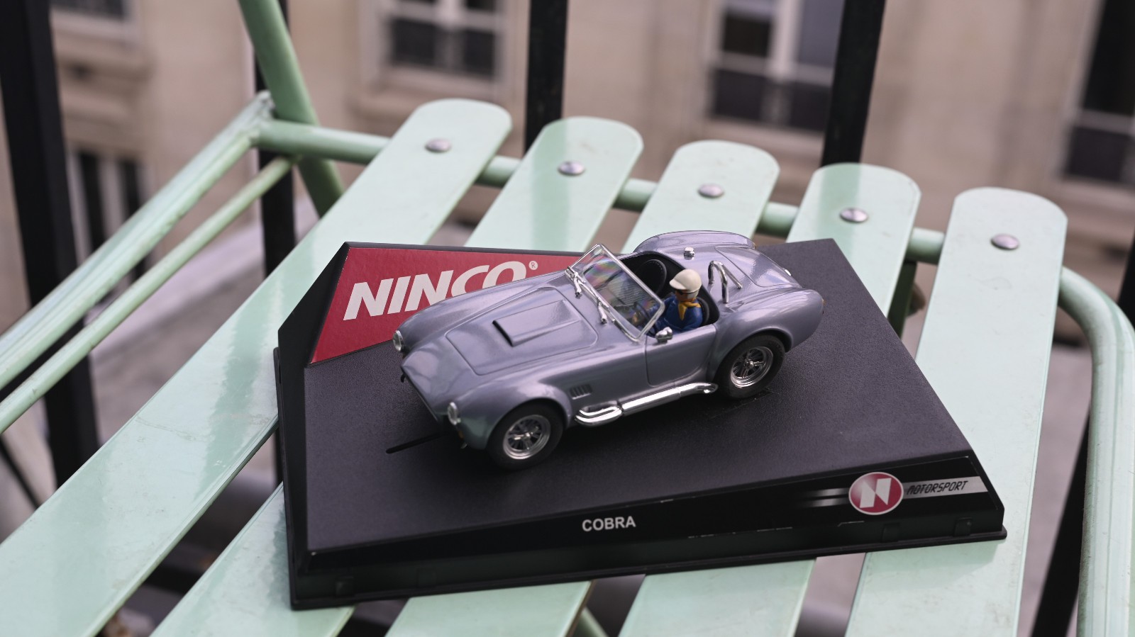 Ninco 50195 AC Cobra 1964 grise réplique de collection vintage neuve en boîte