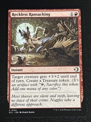 MTG Lorwyn Eclipsed Reckless Ransacking 0152 NM