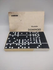 Vintage Puremco Standard Marblelike Dominoes Waco Texas- Pre-owned