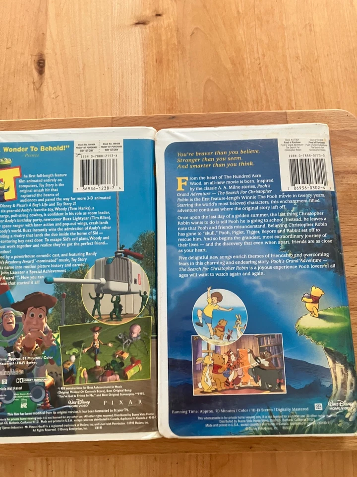 2 Disney VHS movies - Toy Story Special Edition and Poo's grand adventure $5 - Image 4 of 4