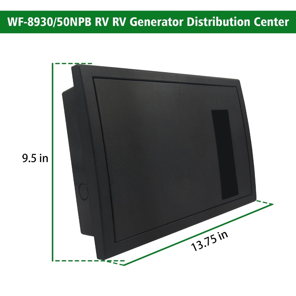 RV Electrical Panel Wf-8930/50NPB, 50 Amp AC Distribution Center, 27 ...