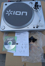 ION TTUSB10 USB Turntable Silver Belt Drive 33/45RPM USB RCA Outputs