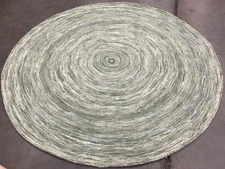SAGE GREEN 6'-0" x 6'-0" Missing Thread Rug, Reduced Price 1172682767 IKT633W-6R