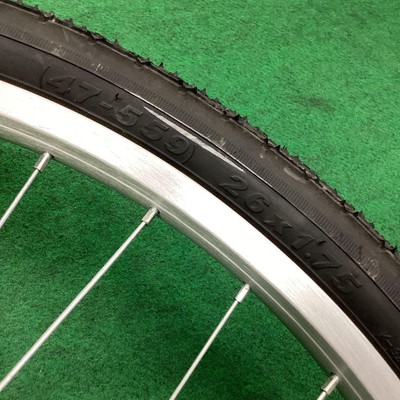Complete 26x1.75 Front Wheel with Tire Hapison YRH001 J2