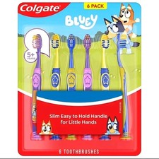 NEW Colgate Bluey Toothbrush, 6 Count FREE FAST SHIPPING TO ALL 50 STATES LOOK