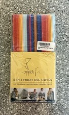 New Copper Pearl Striped 5-in1 Multi Use Cover  Serape  For Baby Made In India