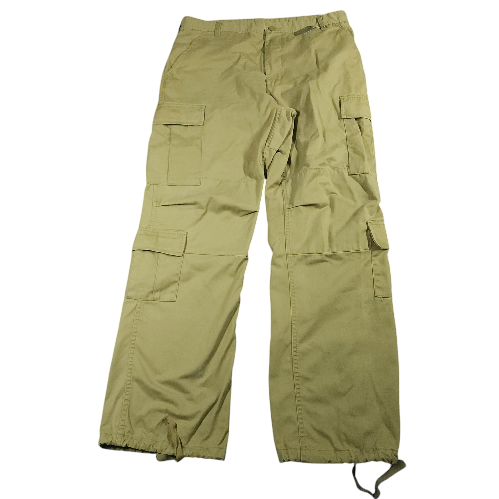 Rothco BDU Pants 33 Mens Paratrooper Cargo Military Adjustable Waist Twill Tan