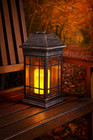 Autumn Solar LED Lantern Hanging Garden Light Outdoor Lighting Candle Flame Fake