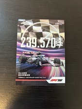 2025 Topps Chrome Formula 1 F1 Top Speed REFRACTOR TS-7 Oliver Bearman RC