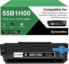 55B1H00 Black High Yield Toner Cartridge with Chip for Lexmark MS MX Printers