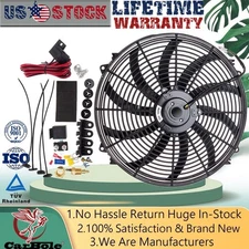 120W 3500CFM PERFORMANCE 12V AUTOMOTIVE ELECTRIC RADIATOR COOLING FAN 16INCH