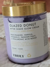 Truly Beauty Glazed Donut After Shave Glow Cream 6oz New Sealed