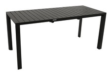 Gartentisch Ausziehtisch Esstisch Alutisch LAGOS 162x70cm Alu wetterfest grau