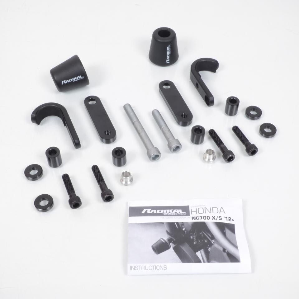 Tampon pare carter Radikal noir pour moto Honda NC 700 S après 2012