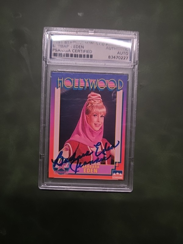 Barbara Eden Signed 1991 Starline #102 Hollywood Walk of Fame PSA/DNA
