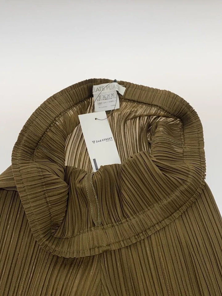 Pantalones Cortos PLEATS PLEASE ISSEY MIYAKE Talla 3 Poliéster Caqui #EK AIB Foto 3 de 4