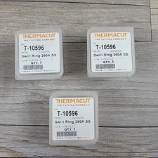 Thermacut Swirl Ring 220405 260A SS Stainless Steel Lot of 3 T-10596