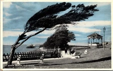 Green Beach Clevedon 1964 Cancel Somerset Pm Wob Note Postcard