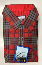 Vintage NOS Sears Fieldmaster Plaid Flannel Shirt NEW DEADSTOCK w Tags XL HTF