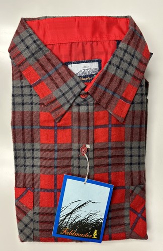 Vintage neu aus altem Lagerbestand Sears Fieldmaster kariertes Flanellhemd NEU DEADSTOCK mit Etikett XL Rarität - Bild 1 von 7