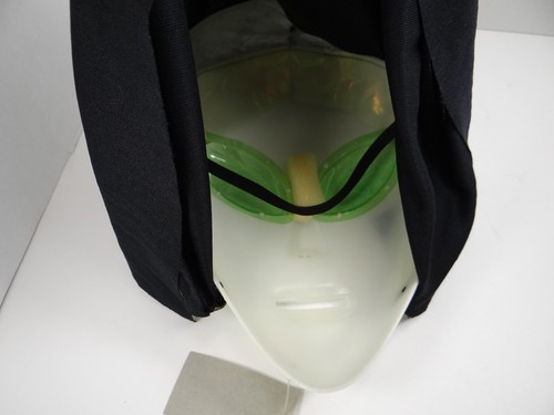 Vintage Glow In The Dark Alien Halloween Mask Pumpkin Time New - Picture 4 of 6