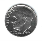 1970 Philadelphia Brilliant Uncirculated Roosevelt Dime!