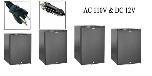 12V / 110V Portable Refrigerator Silent Truck Travel RV AC/DC Fridge ...