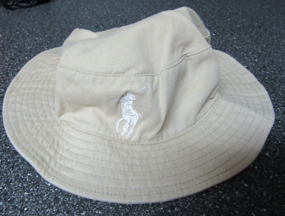 Vintage a Polo bucket hat White bucket hat unisex Vintage Polo Ralph Lauren Bucket Hat Mens Small White Twill  main image 2