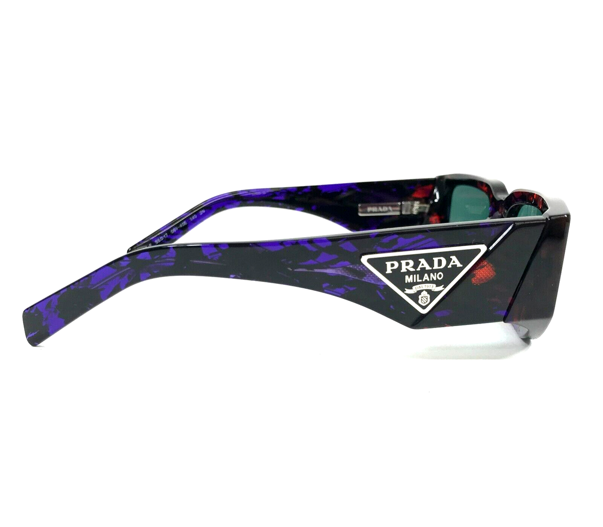 Prada Sunglasses SPR09Z-F 06V-40E Red Blue Asian Fit w Blue Prada Sunglasses SPR09Z-F 06V-40E Red Blue Asian Fit w Blue