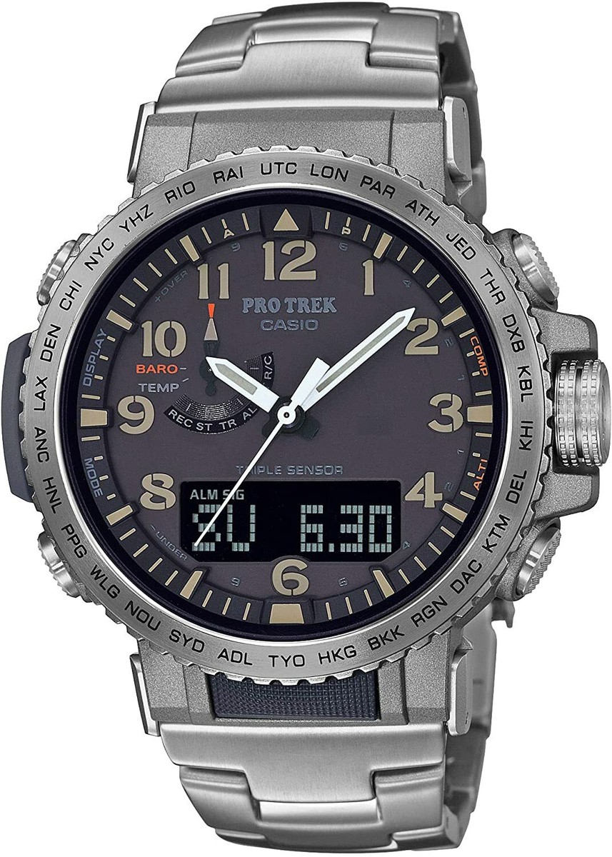 Genuine Casio Pro Trek PRW-50T PRW-60T titanium watch band link