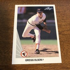 1990 Leaf #7 Gregg Olson Trading Card