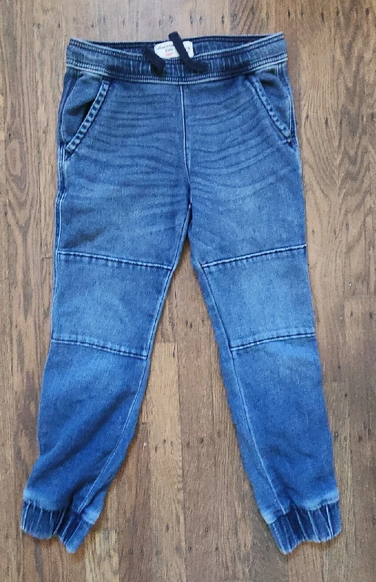 ABERCROMBIE KIDS Denim Blue Joggers Drawstring Unisex 9 10 boys