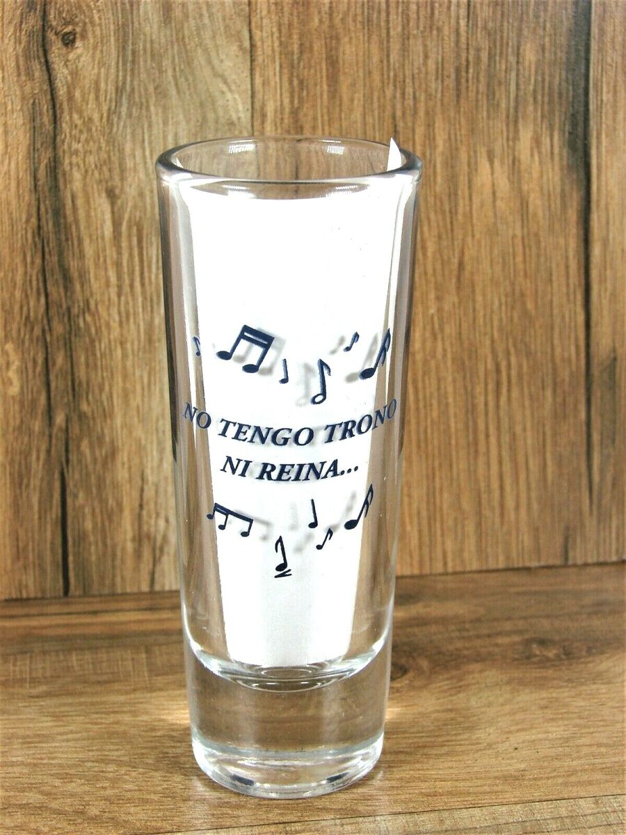 100 ANOS TEQUILA 4 in. Tall 2oz Double Shot Glass / 2 Glasses