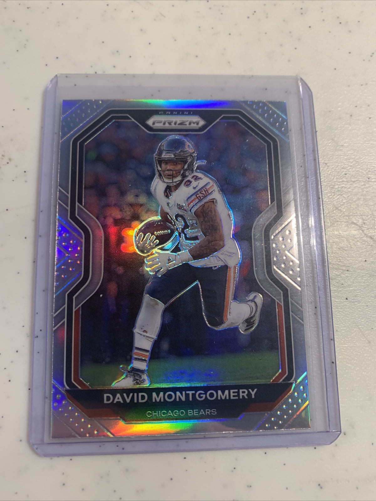 2019-20 Panini Prizm David Montgomery Silver Refractor Chicago Bears 2nd Year!!!