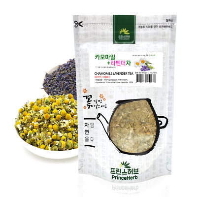 Chamomile Lavender Flower Tea 카모마일 라벤더 차 Dried Bulk Herbs, 2oz / 57g