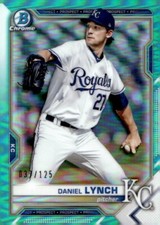 2021 Bowman Chrome Daniel Lynch #BCP-54 Prospect Aqua Refractor /125 #6719