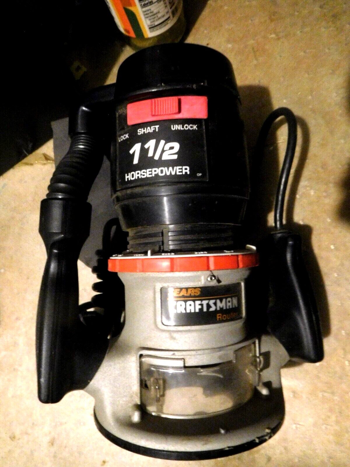 Sears Craftsmen Router Sears Craftsman 1 1/2 HP Router 315.174321 8amp 25000 RPM A2081 Very ...