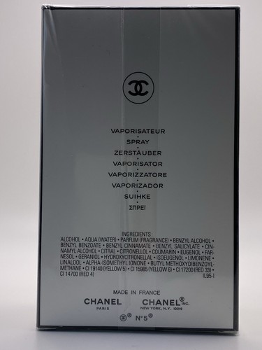 CHANEL PARIS No 5 Eau De Parfum Vaporisateur Spray 100ml 3.4 Oz NEW~SEALED - Picture 2 of 6