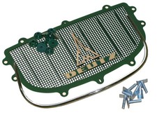 Haubengitter Zierleiste + Emblemen + Bolzen für Deutz D 2505 3005 4005 Traktor 
