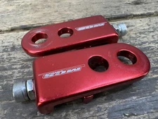 Mcs Bmx Chain Tensioners Red 3/8” 