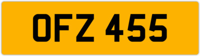 OFZ 455 O 3x3 DATELESS PRIVATE NUMBER PLATE OLLY OWEN OSCAR OLY OL OLIVIA ORLA